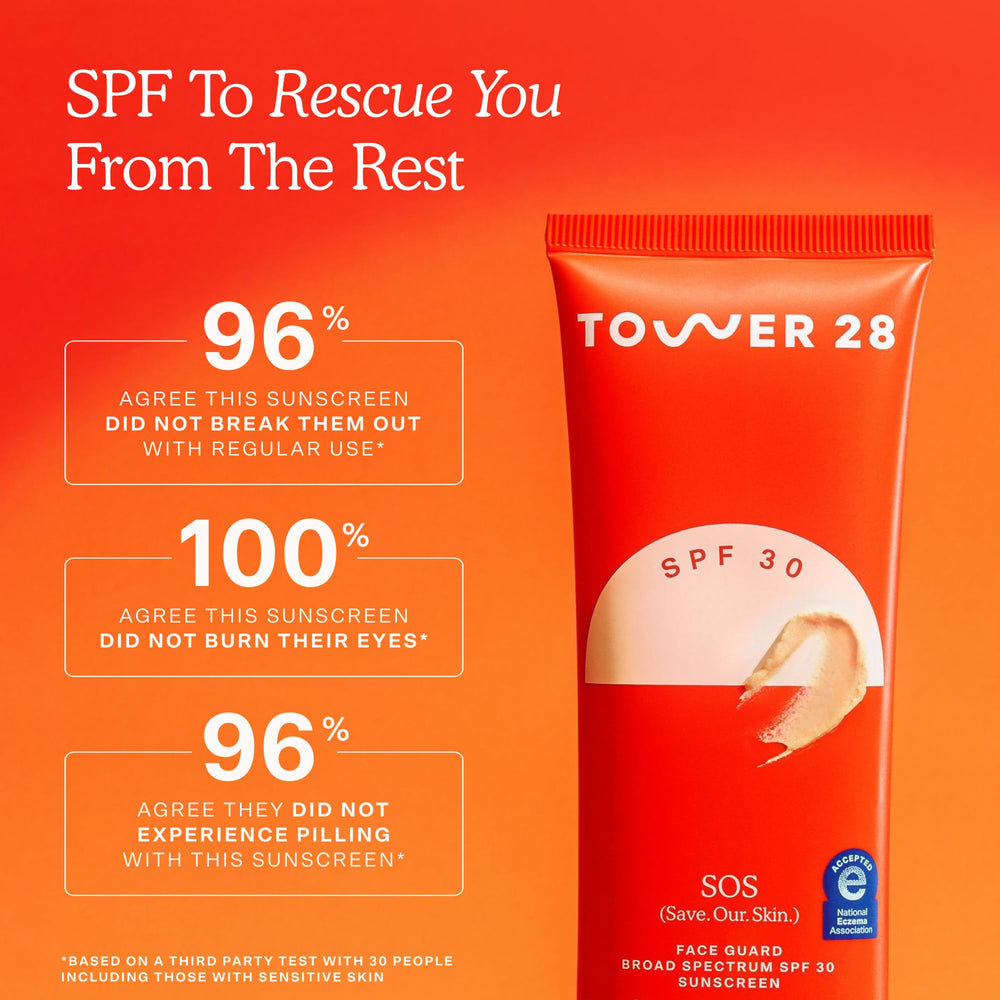 Tower 28 SOS Faceguard natural finish for a non-greasy look