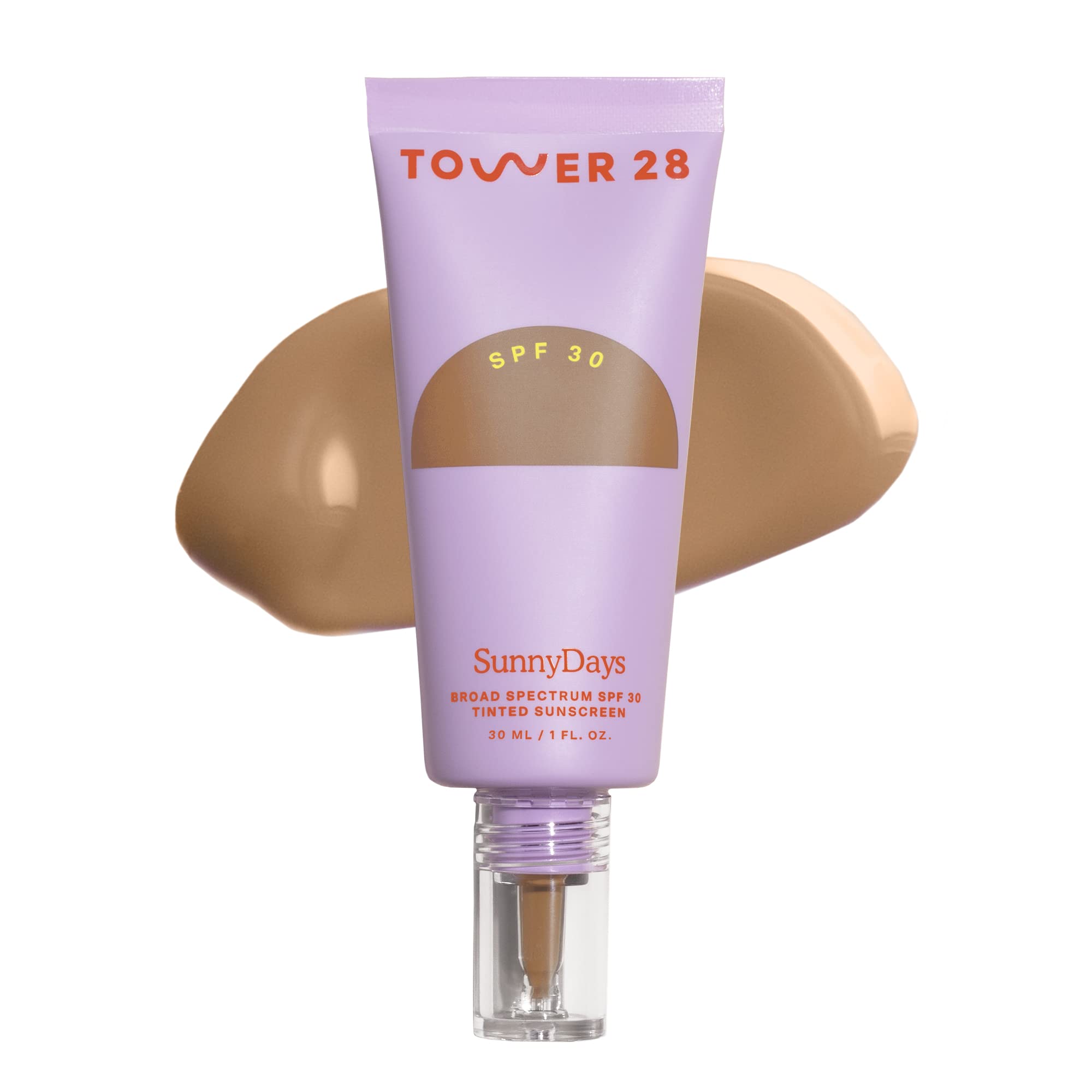 Tower 28 SunnyDays tinted sunscreen bottle with buildable coverage for daily protection