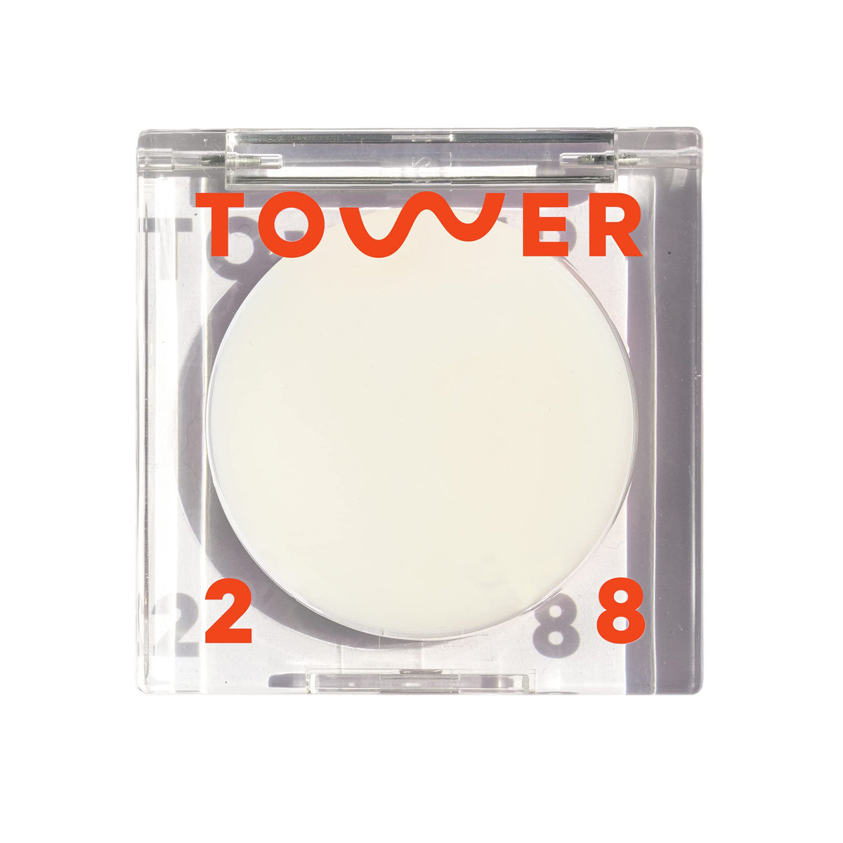 Tower 28 SuperDew Balm compact showing creamy glow for quick highlighting.