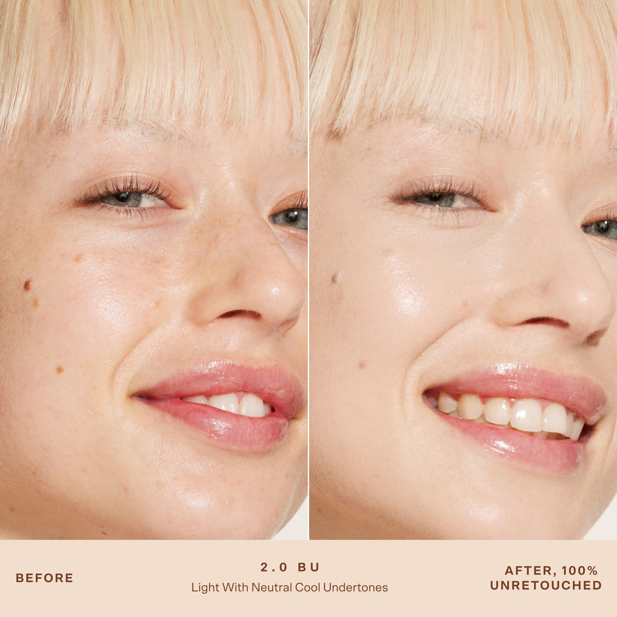 Tower 28 Swipe Serum Concealer applying shot demonstrates seamless blend to cover imperfections