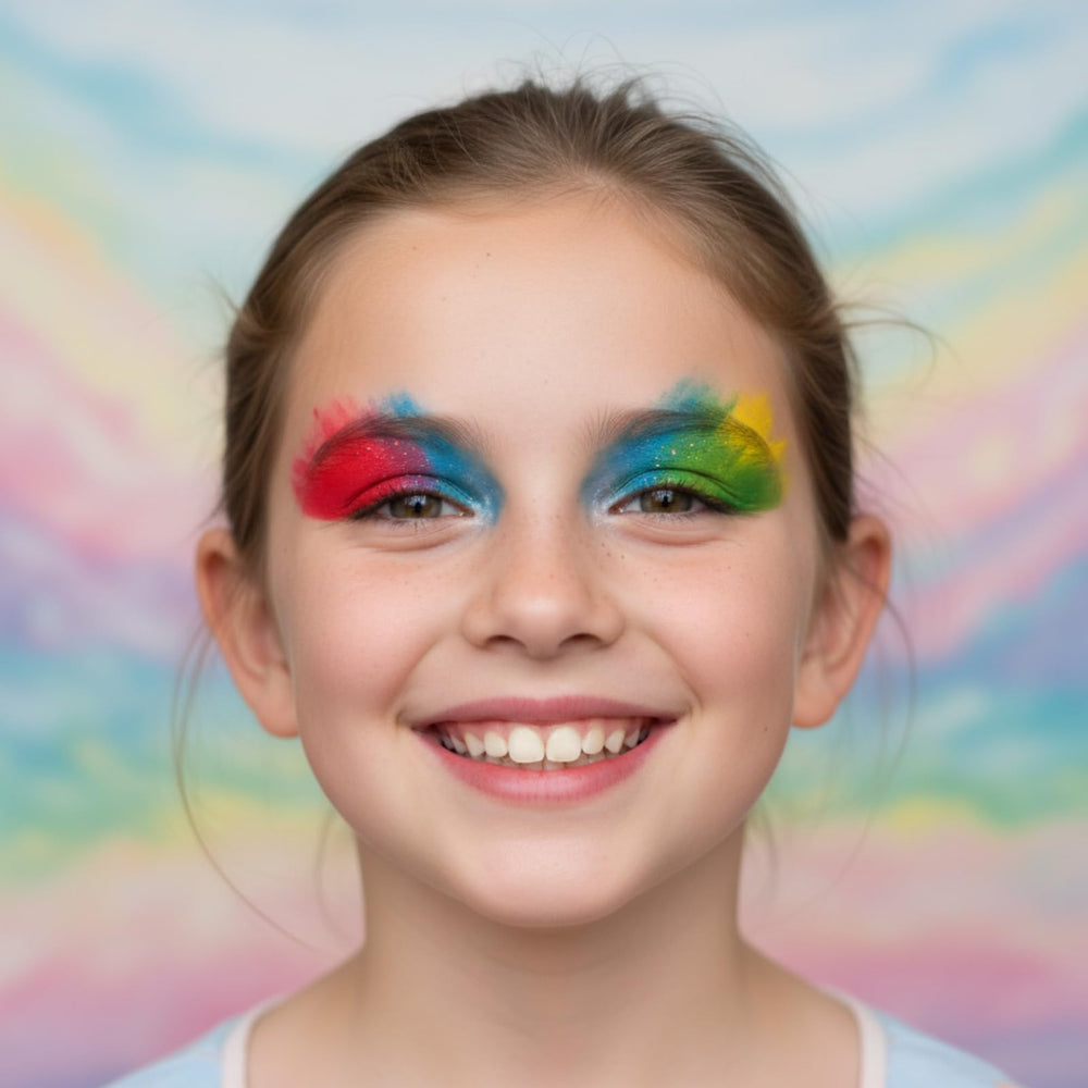 Townley Girl Barbie open palette display shows ready-to-use colors for party-ready eye looks.