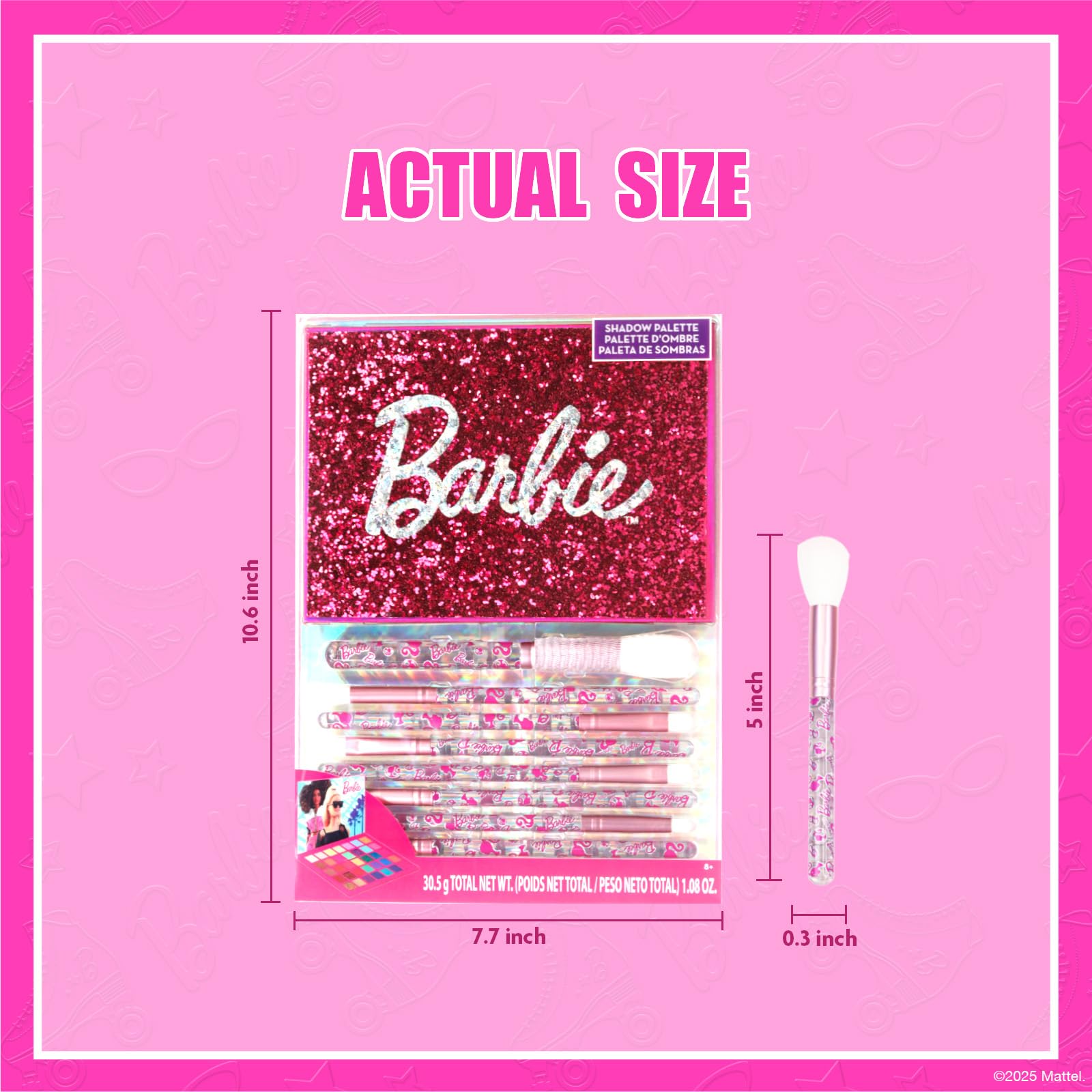 Townley Girl Barbie teens application conveys easy blending for creative makeup at sleepovers.