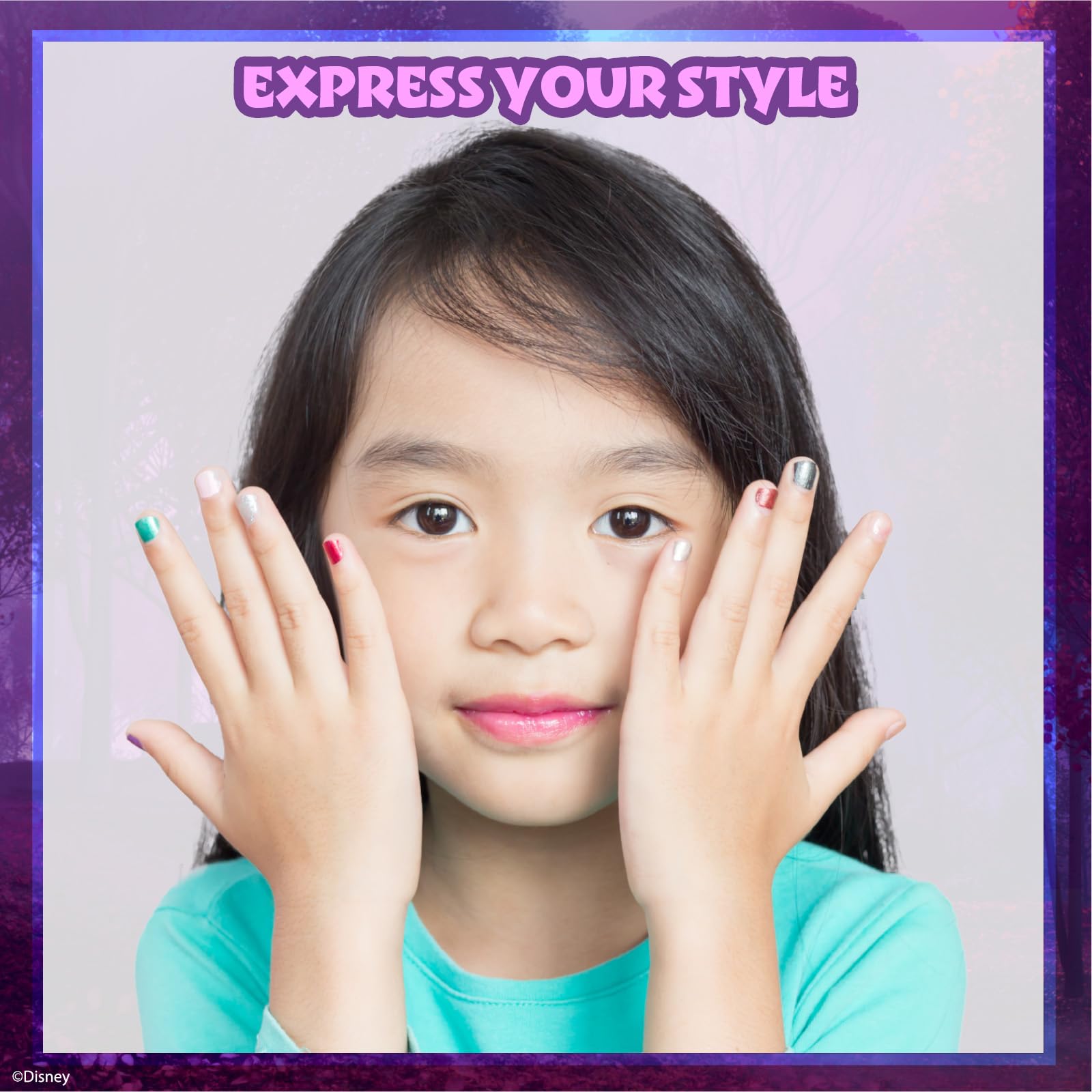 Townley Girl Disney Frozen cuticle stick helps gentle prep before nails.