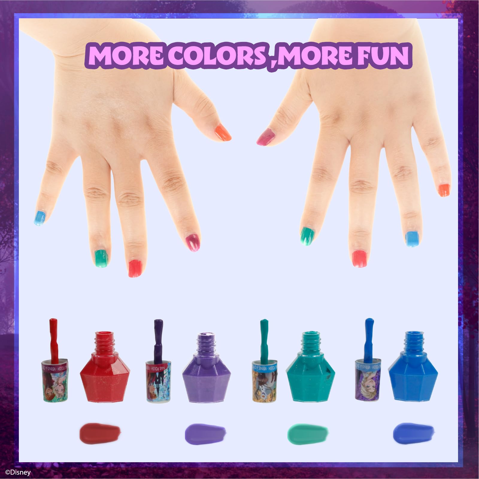 Townley Girl Disney Frozen nail gem wheel offers decorative gems for sparkle accents.