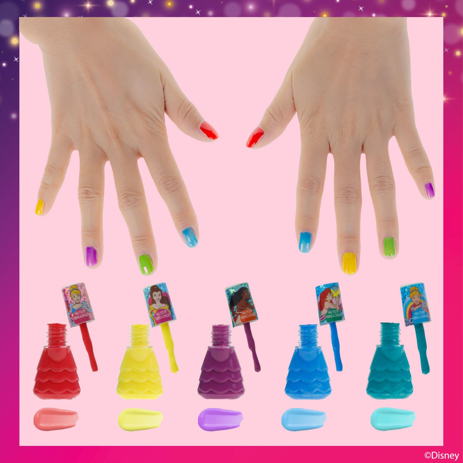 Townley Girl quick-dry formula showcased on a swatch for speedy play