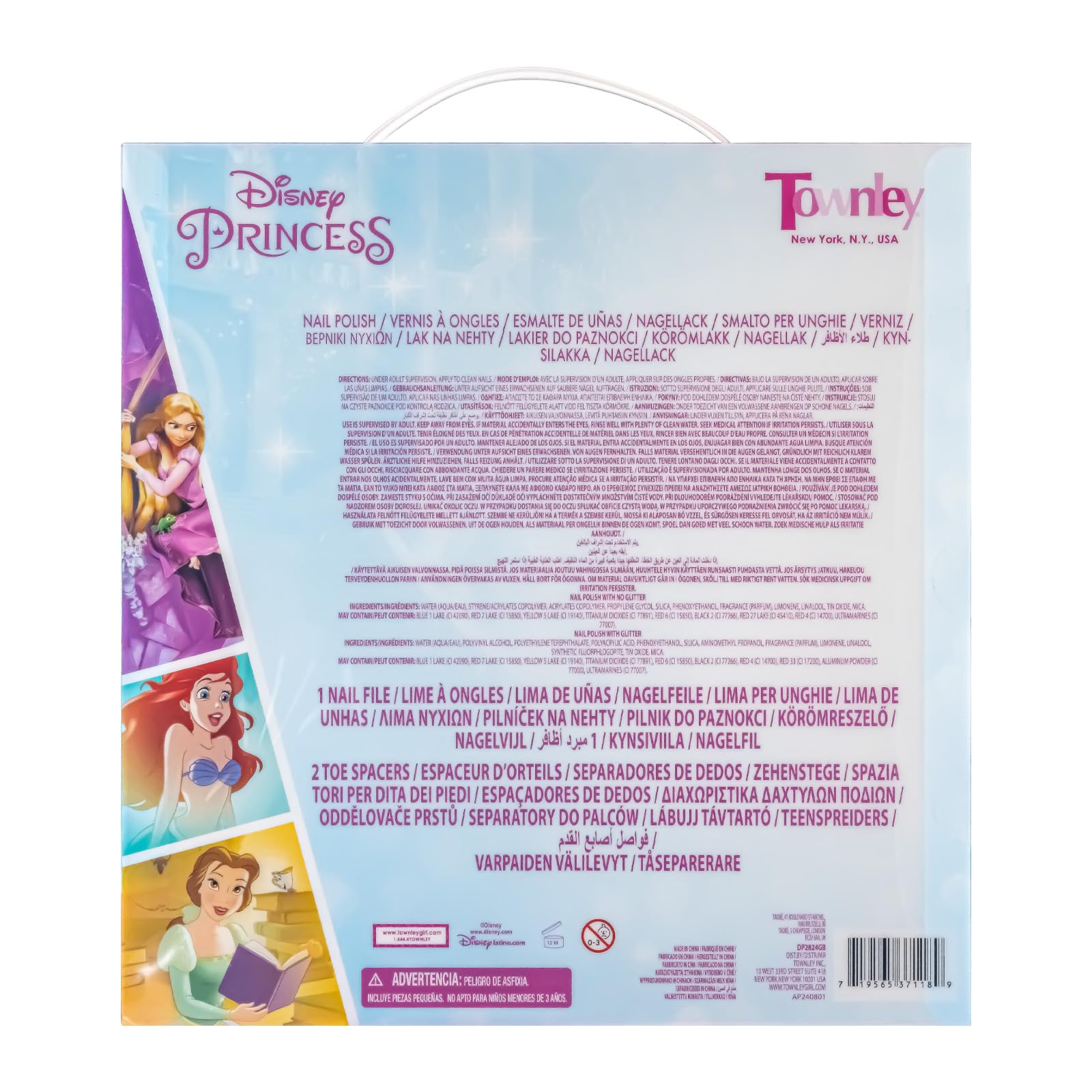 Townley Girl kid-friendly colors suitable for ages three and up.