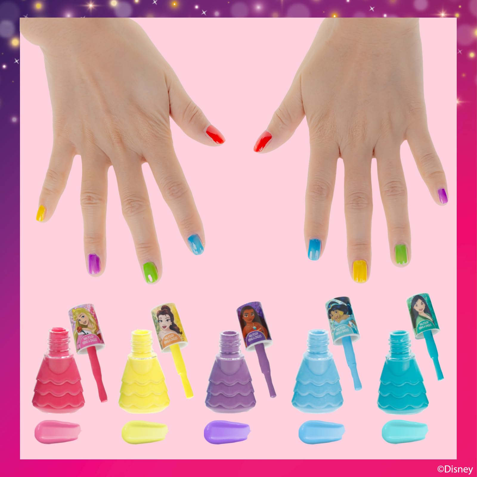 Townley Girl quick-dry polish minimizes wait time during play.
