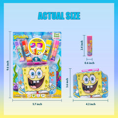 Townley Girl SpongeBob lipbalm orange brings citrus aroma for quick hydration during adventures.