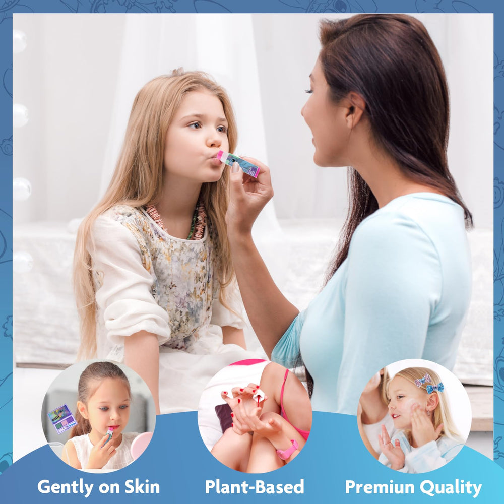 Townley Girl two glittery hair bows with Stitch icons for cute styling