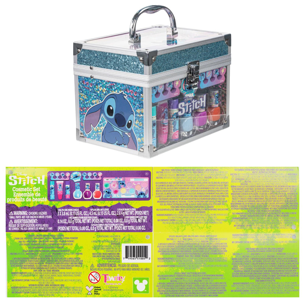 Townley Girl Stitch Train Case full beauty set for kids play