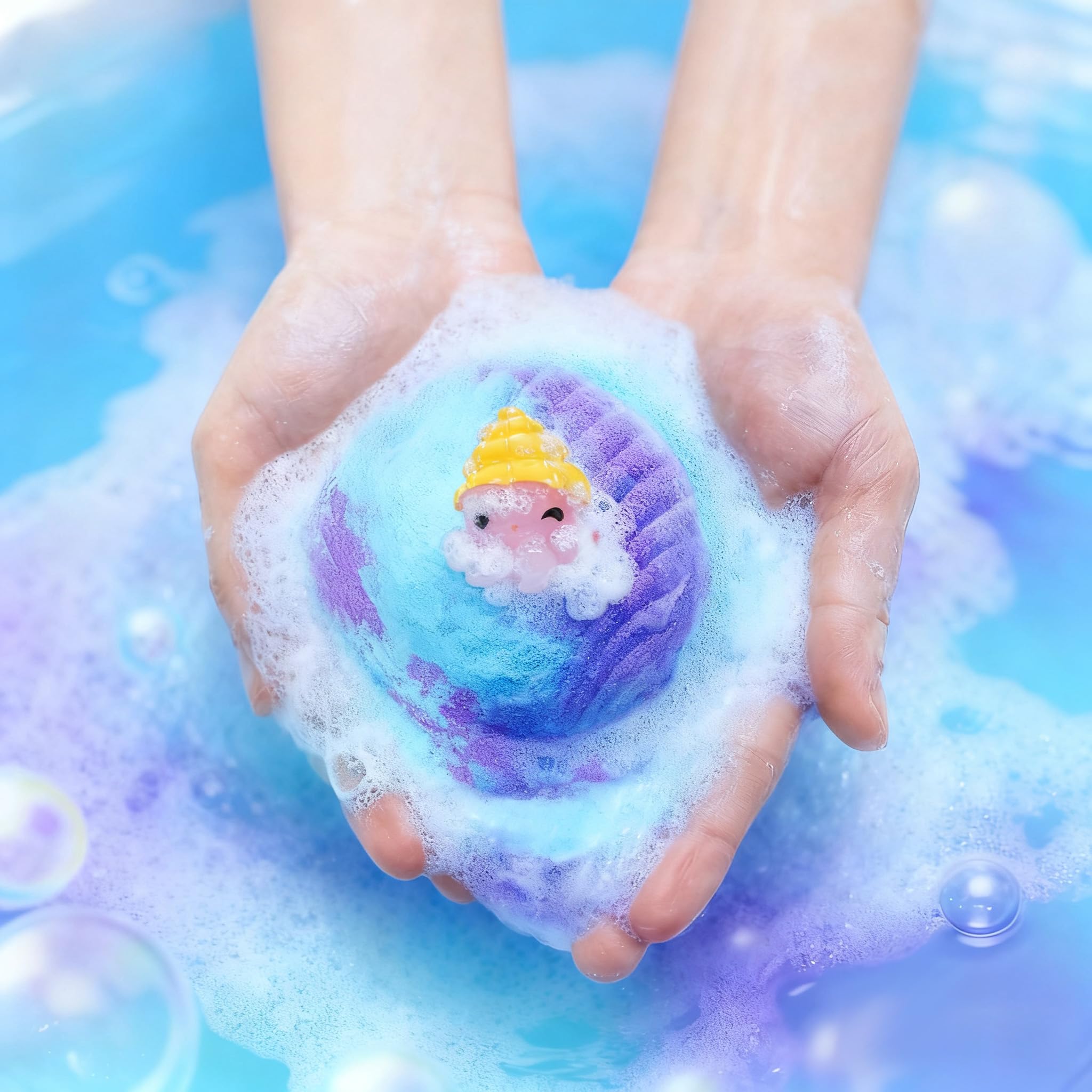 Toylink Ocean Bath Bombs offer 12 unique scents for kid-friendly baths.