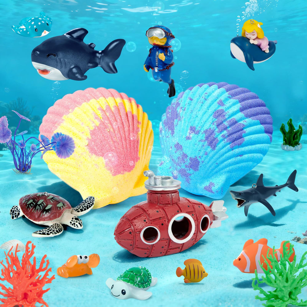 Toylink Ocean Bath Bombs produce colorful fizz and rich bubbles.