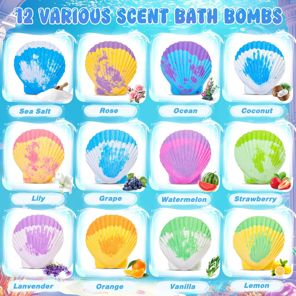Toylink Ocean Bath Bombs submarine toy visible as fizz colors swirl.