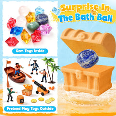 Toylink treasure chest bombs packaging shows premium gift-ready set