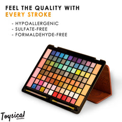 Toysical makeup kit coral pink gold pattern adds stylish gift appeal