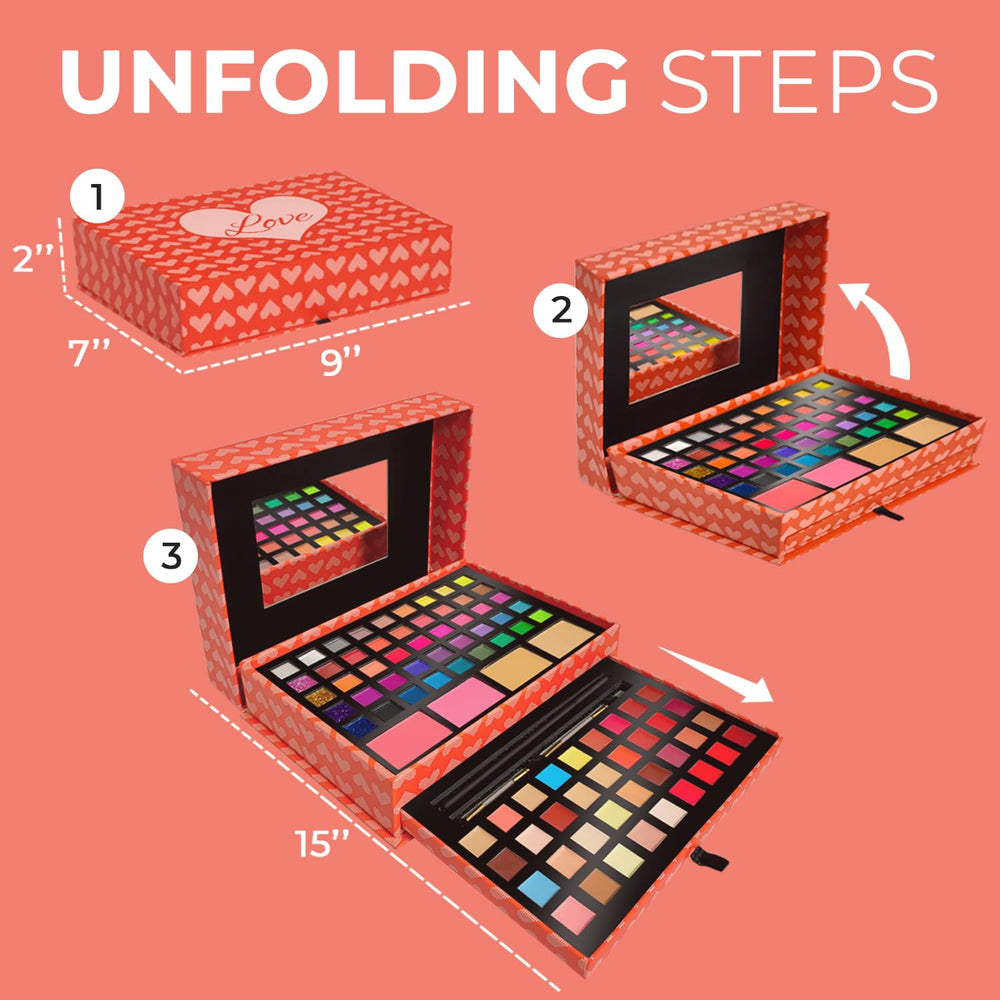 Toysical mini pans close-up highlighting pigment richness and staying power.