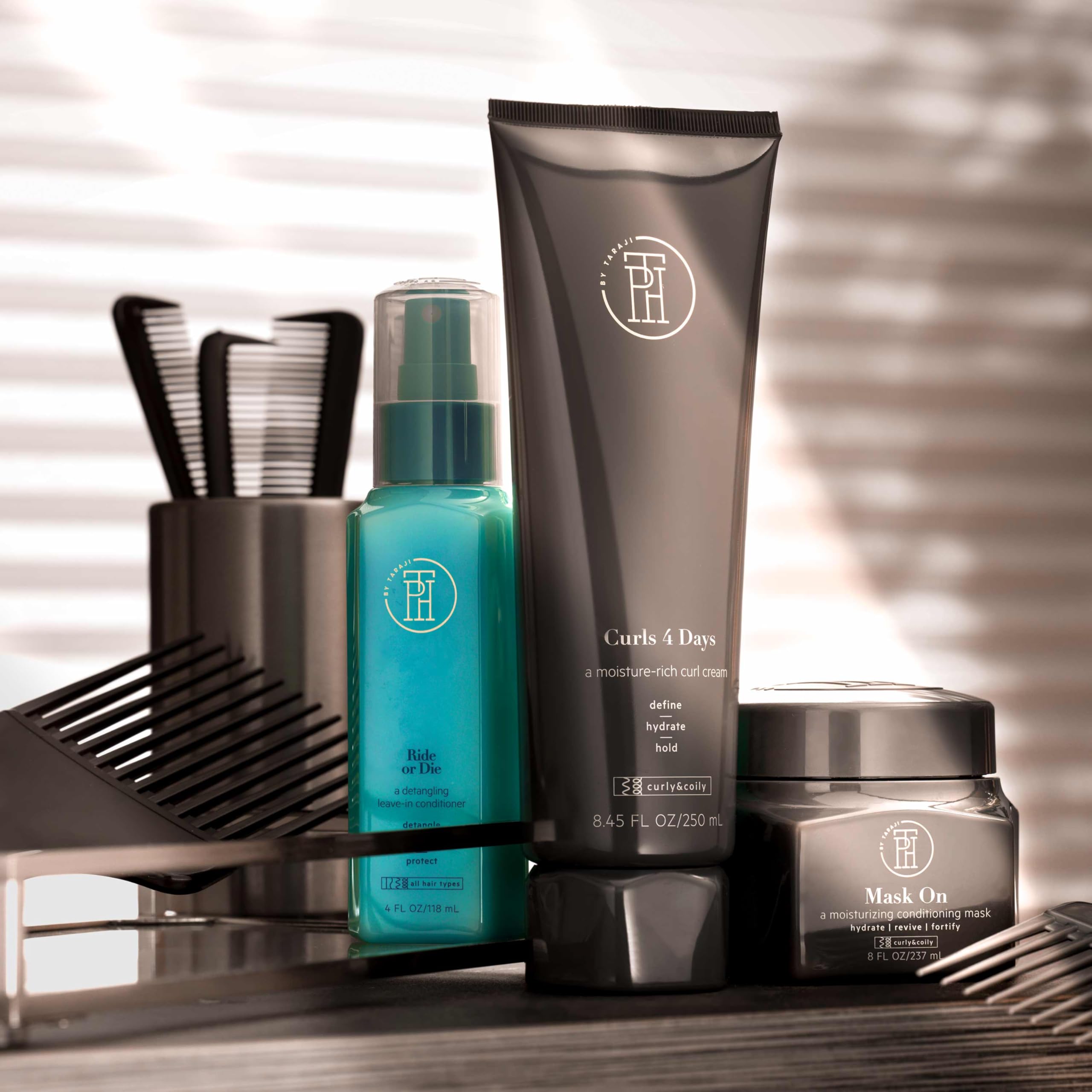 TPH by Taraji Mask On Conditioning Hair Mask applying on damp hair demo