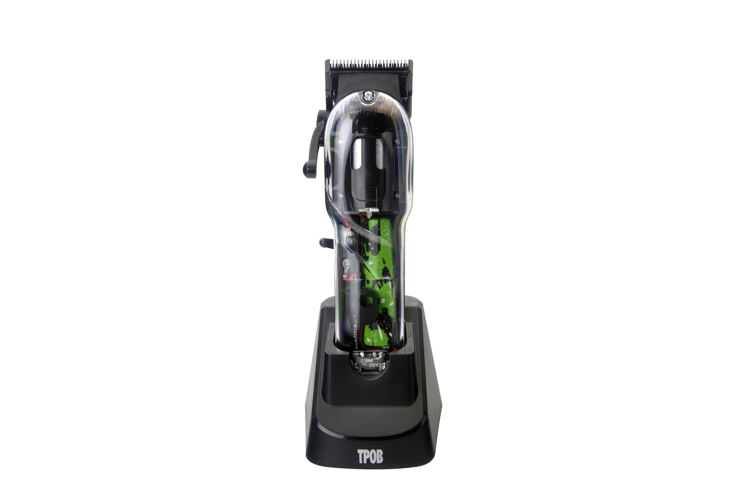 TPOB clipper action with 6800 rpm motor for fast, efficient cuts