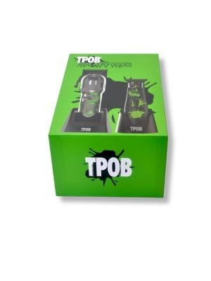 TPOB black SPLATT pack includes organized storage for easy transport