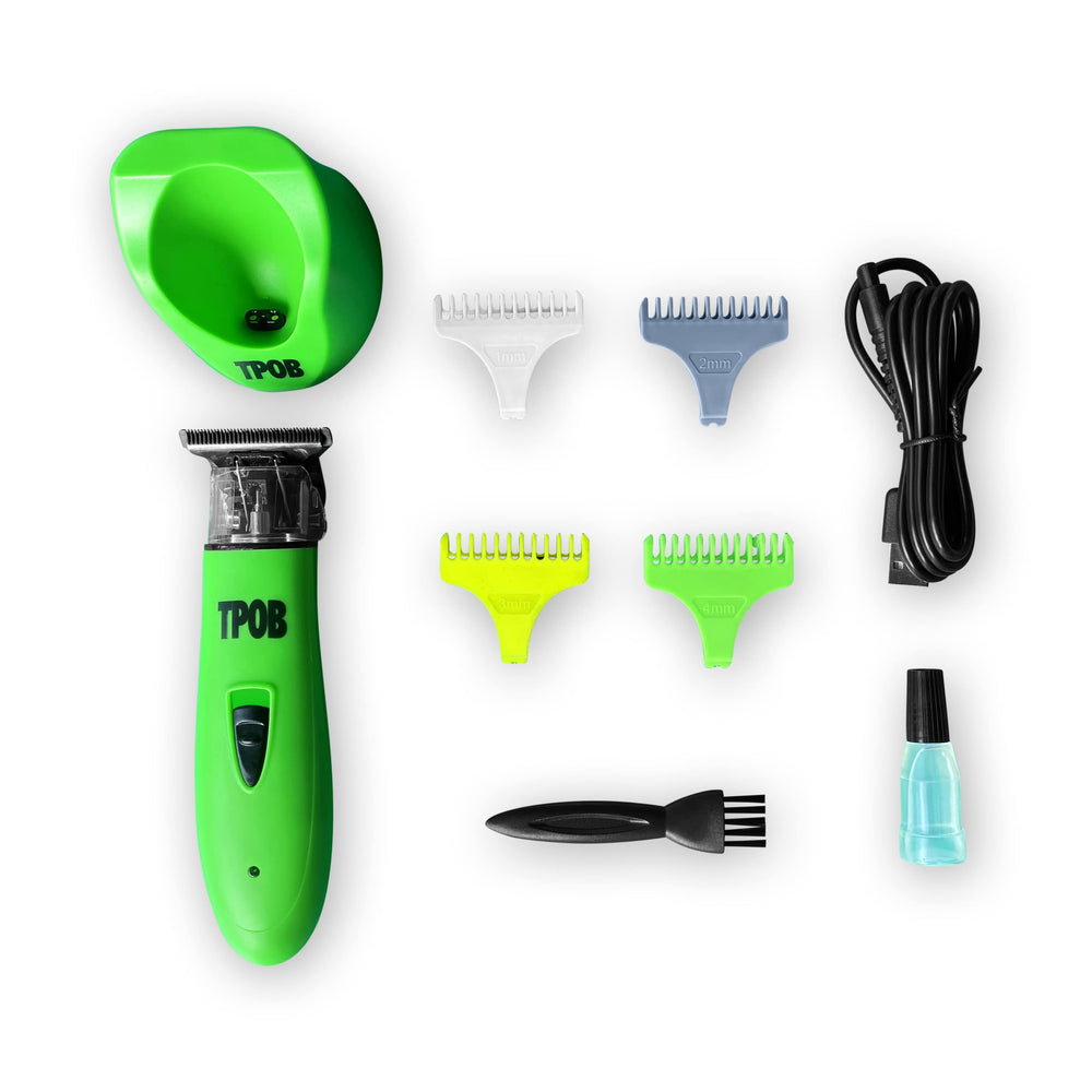 TPOB Ghost X blade detail reveals skin-safe deep-tooth blades for smooth passes.