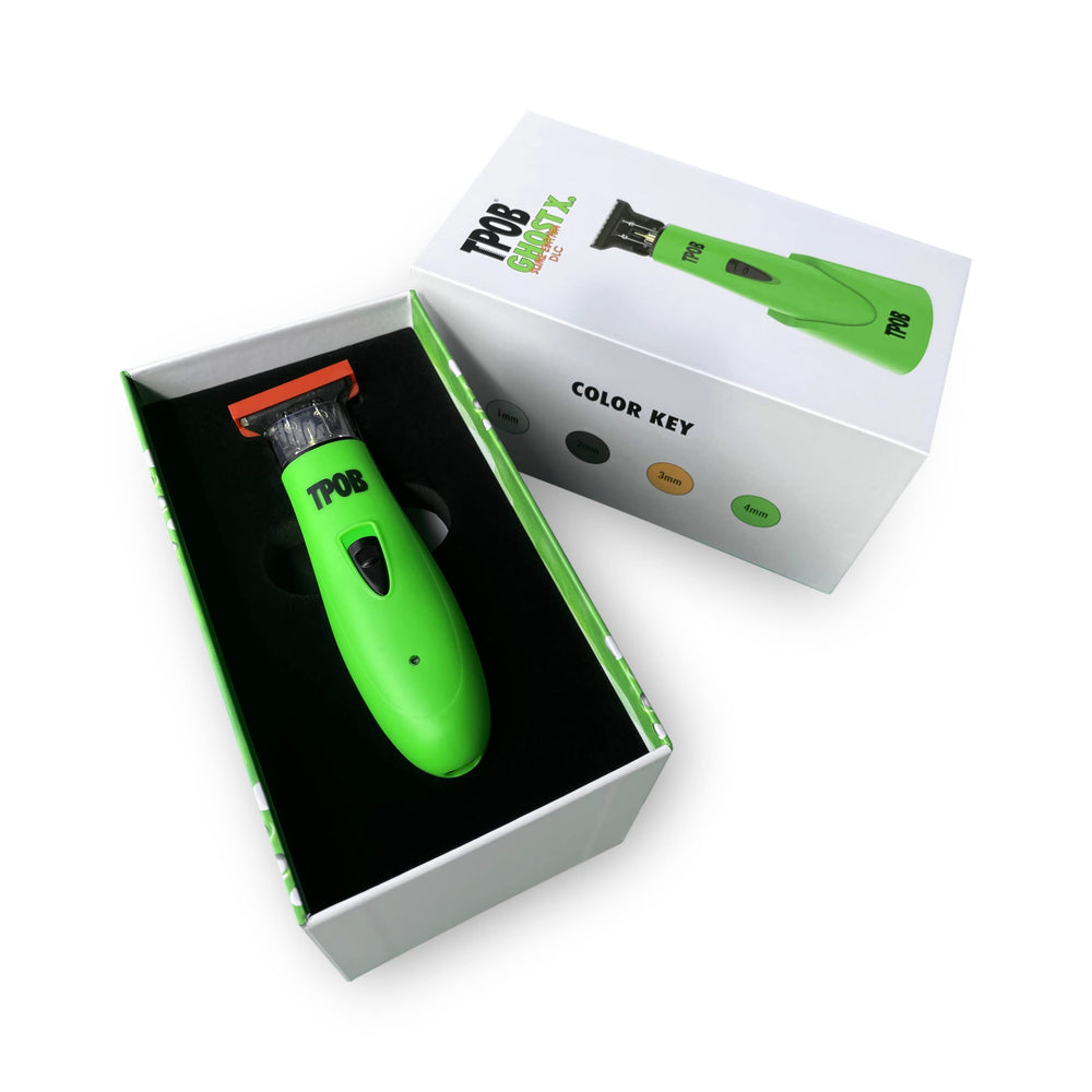 TPOB Ghost X cordless rechargeable design for versatile grooming anywhere.