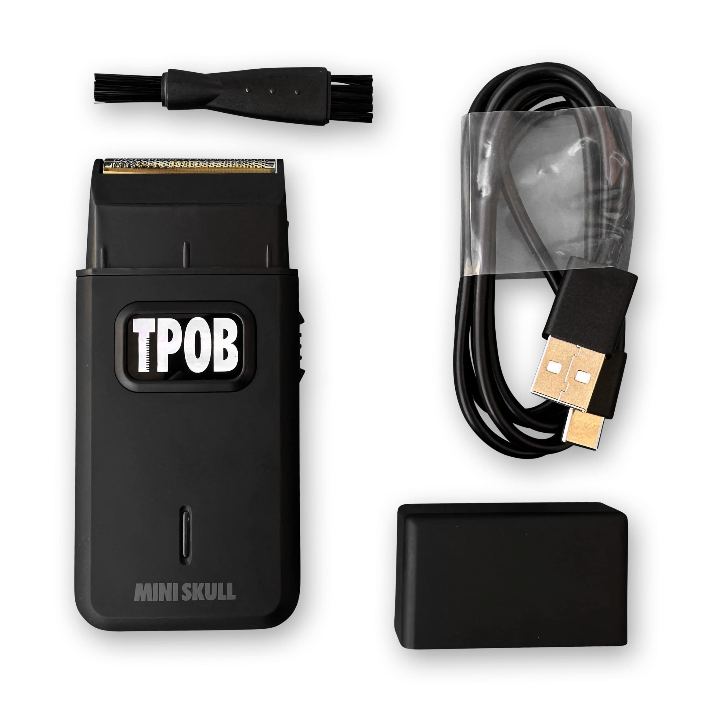 TPOB Mini Skull Single Shaver compact design ideal for travel