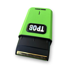 TPOB Mini Skull Single Shaver compact design ideal for travel and storage.