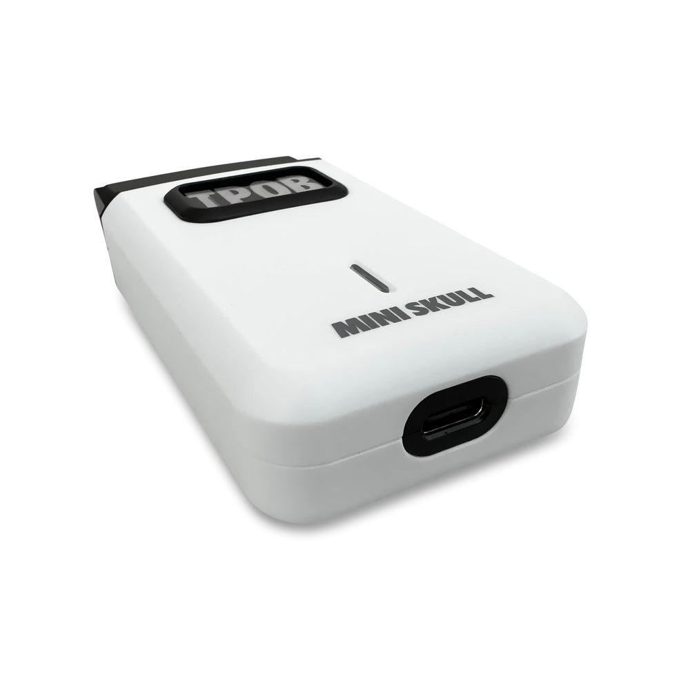 TPOB Mini Skull Single Shaver turbo-motor action enables precise stubble shaving