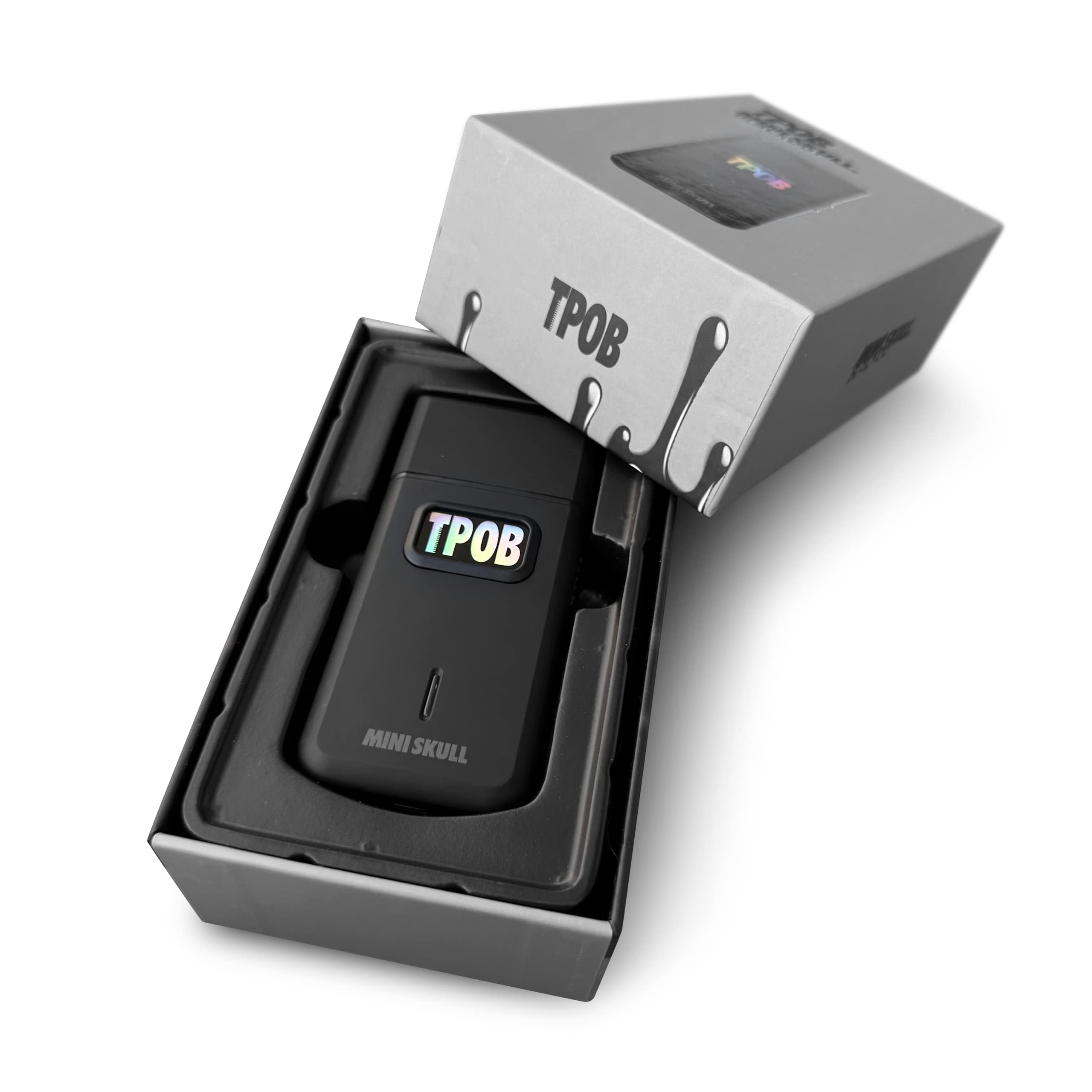 TPOB Mini Skull Single Shaver turbo motor delivers smooth, quick shaves