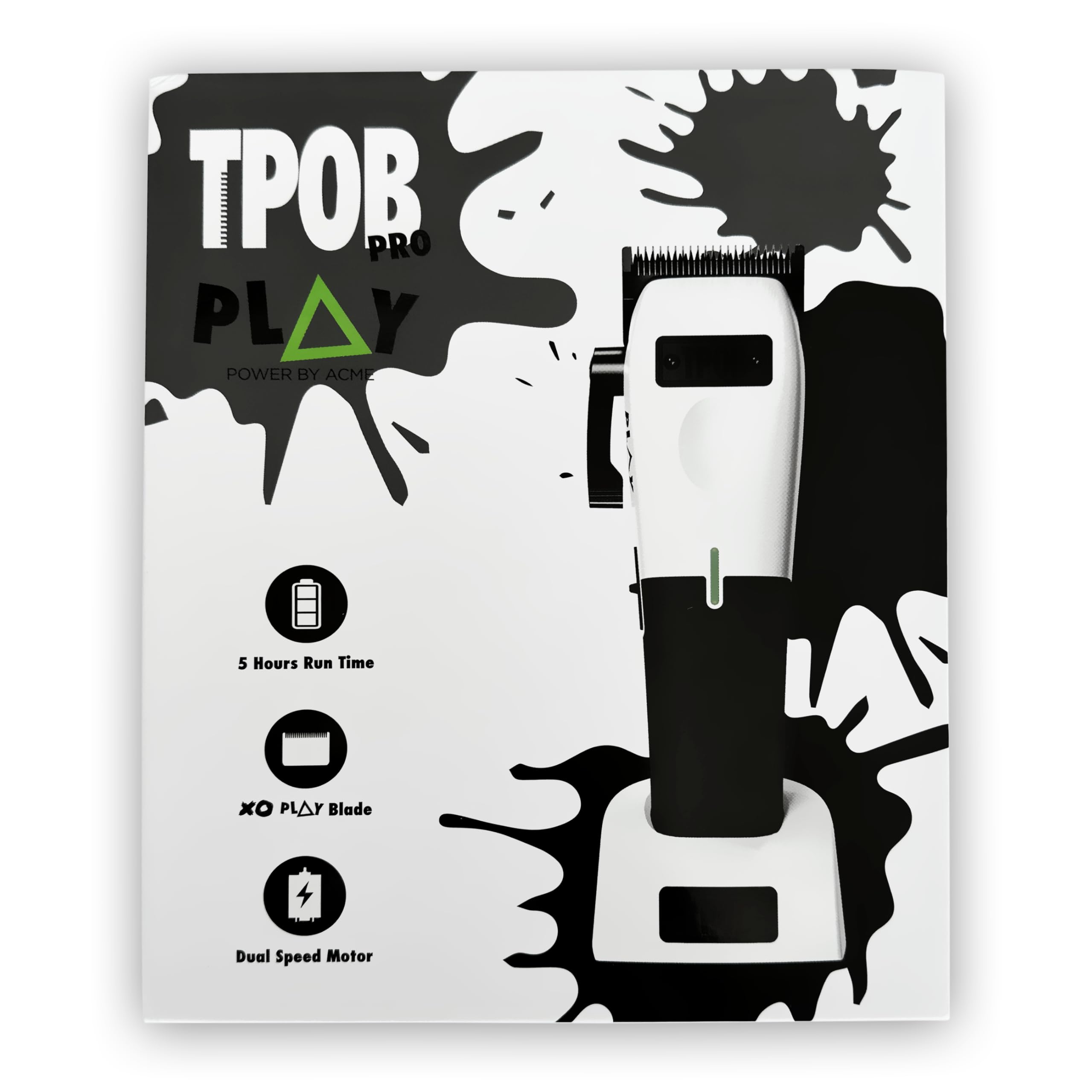 TPOB Play Barber Clippers includes 6 guide combs for versatile length options.