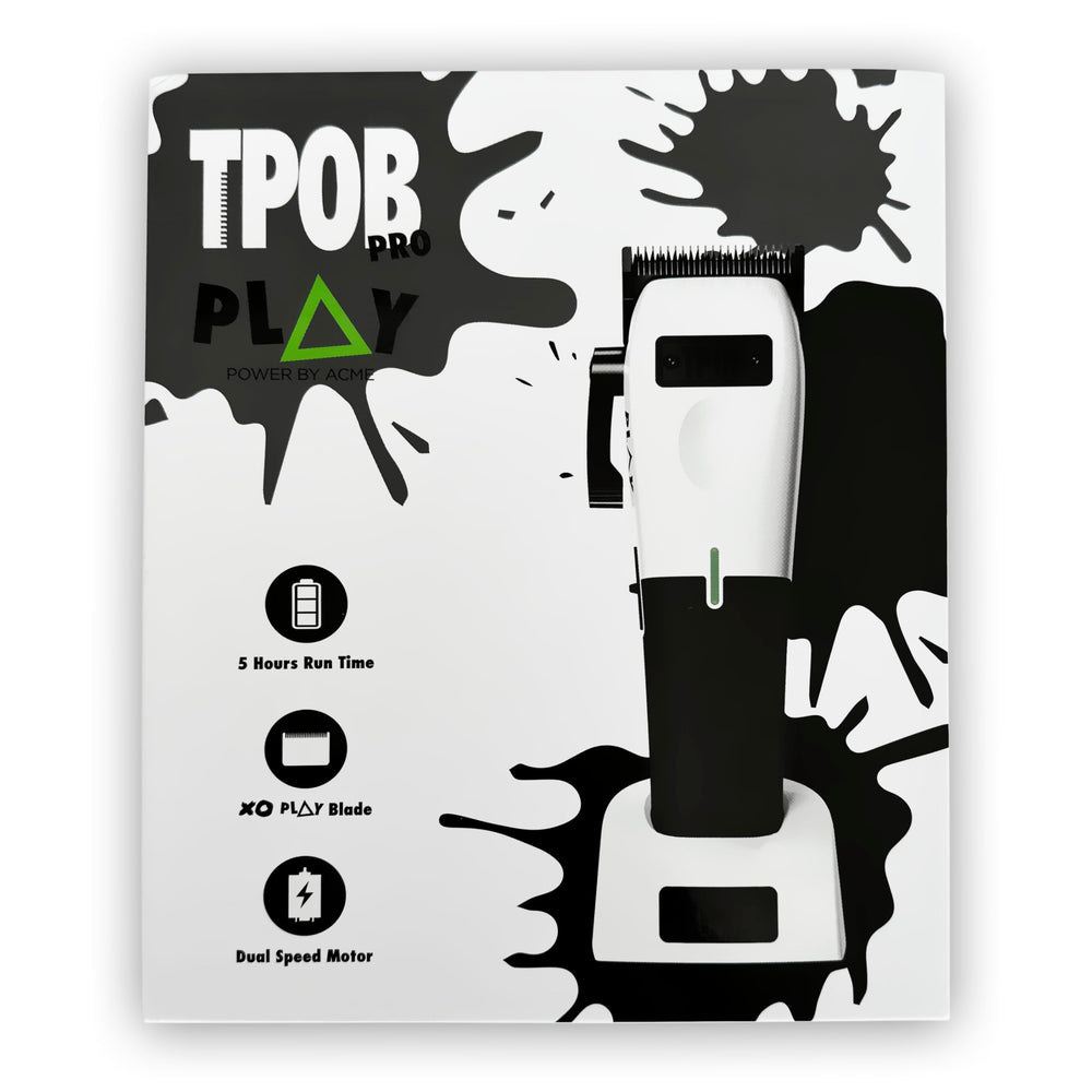 TPOB Play Barber Clippers includes 6 guide combs for versatile length options.
