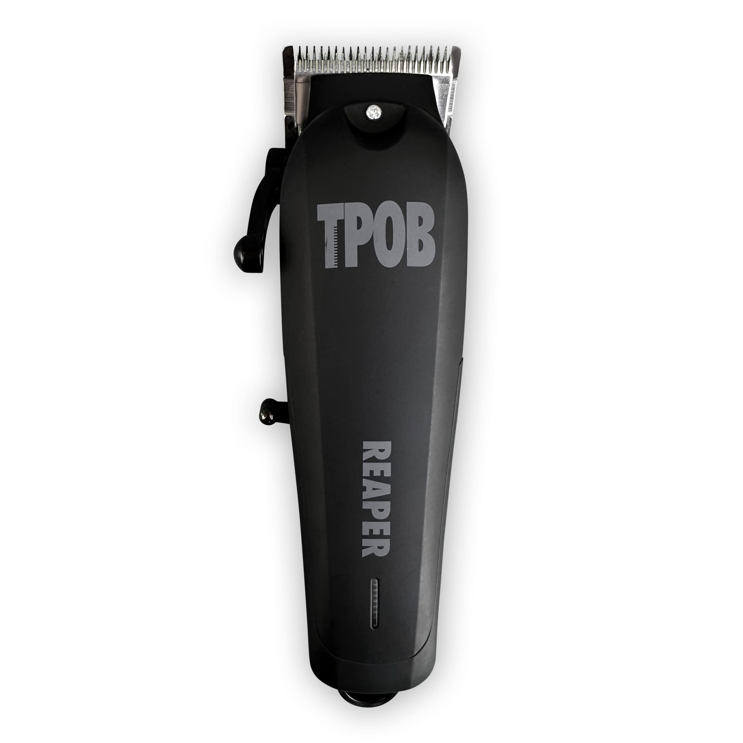 TPOB Slime 2 Black clipper in action showing smooth fade performance