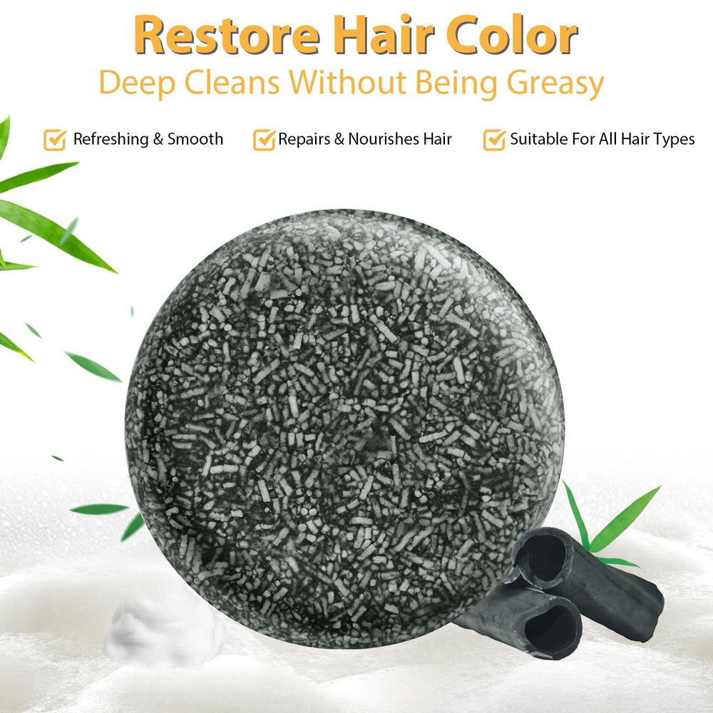 TPTAL Gray Hair Reverse Bar before-after close-up hints at color improvement over time.