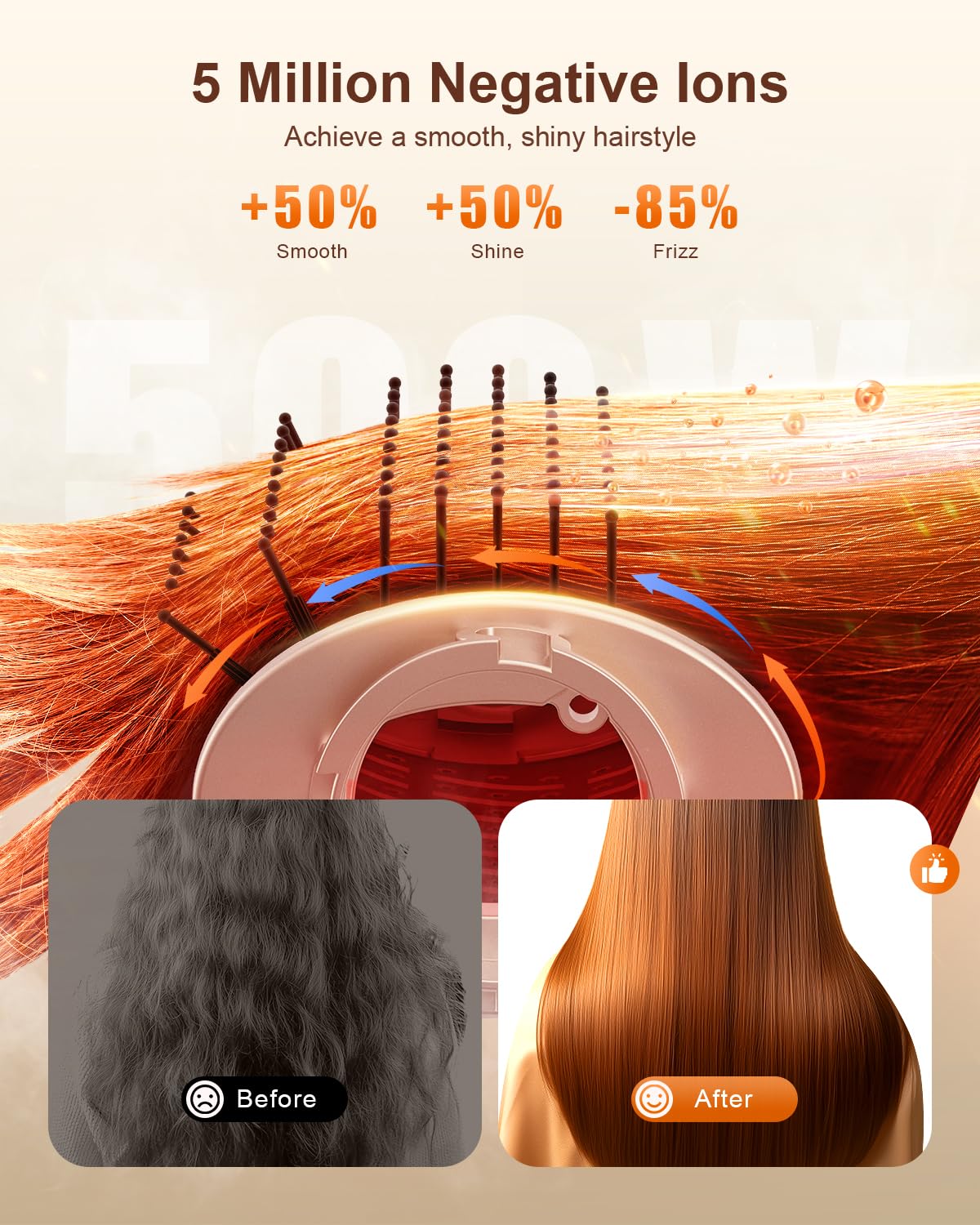 Tqcir 3-airflow-4-heat-options tailor styling to hair type and needs.