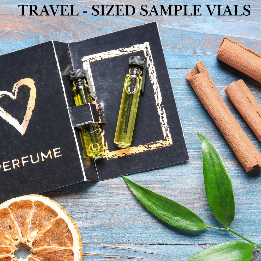 tradeberry gift-ready cologne sampler set ideal for birthdays or holidays.