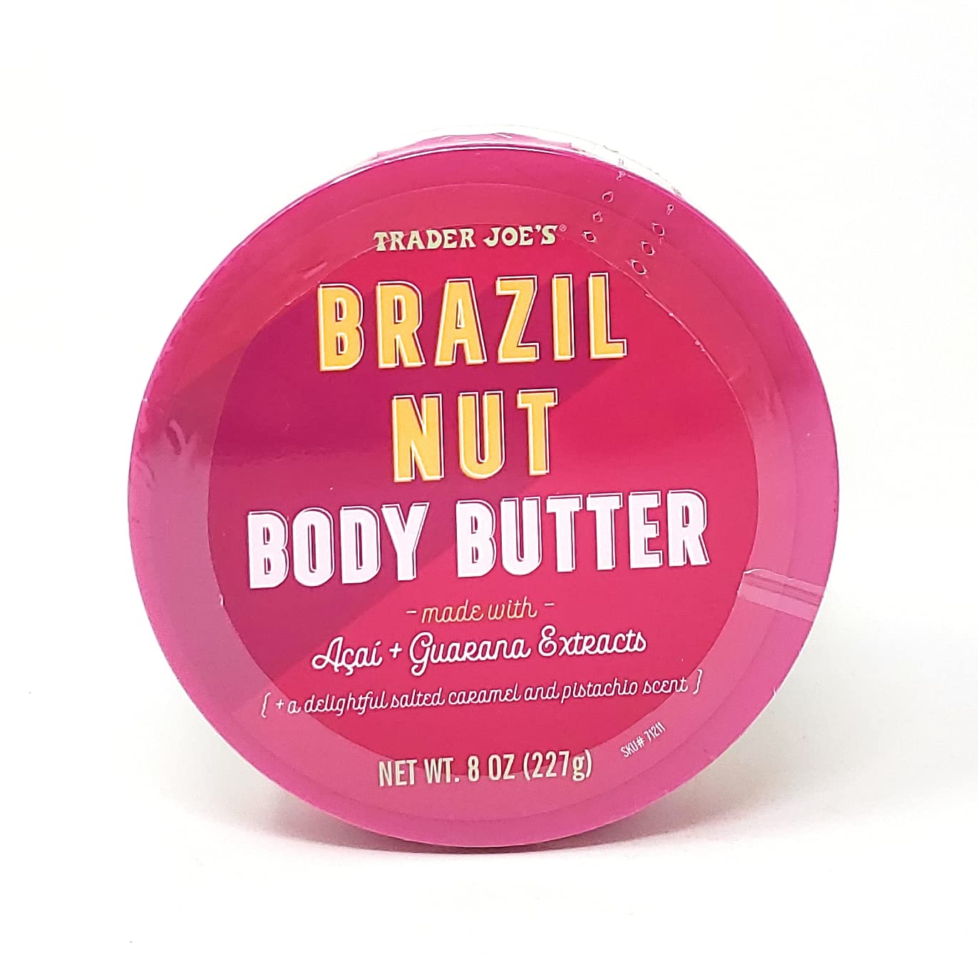 Trader Joe's Brazil Nut Body Butter texture swatch highlighting rich moisture for dry skin