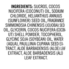 Trader Joe's Brazil Nut Body Scrub oil bottle pour demonstrating nourishing oil blend for hydration