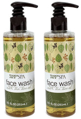 Trader Joe's Spa Face Wash applied to skin for a spa-like routine