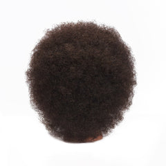 Traininghead 10-inch human hair head offers authentic length for precision styling.