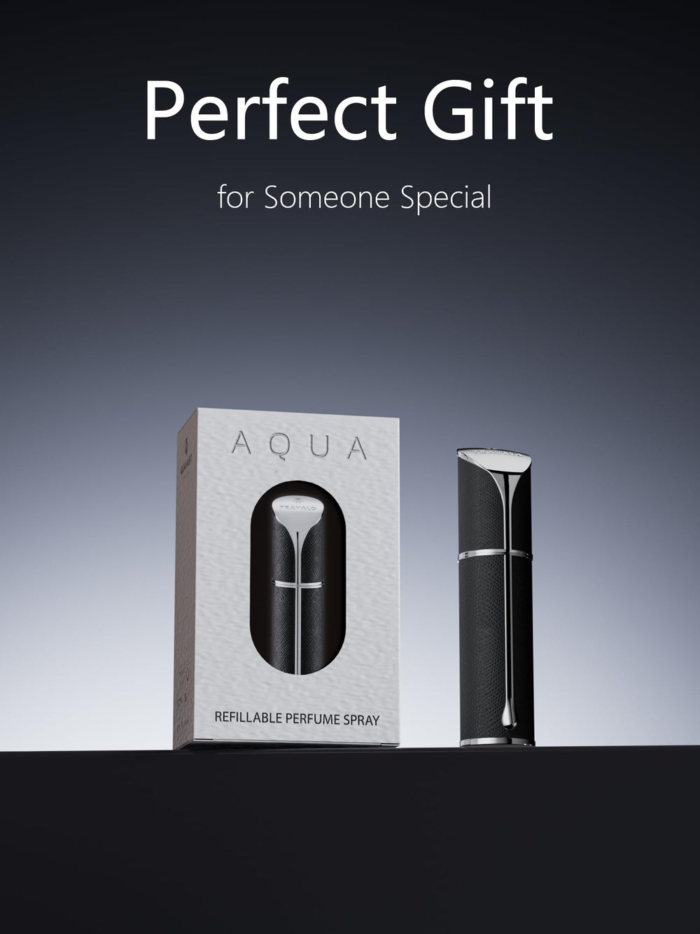 Travalo AQUA gift-ready pack ideal for gifting fragrance lovers.
