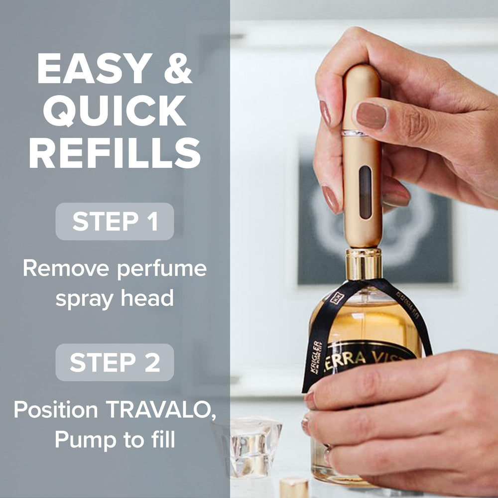Travalo Classic HD compact travel size fits in purses and carry-ons.