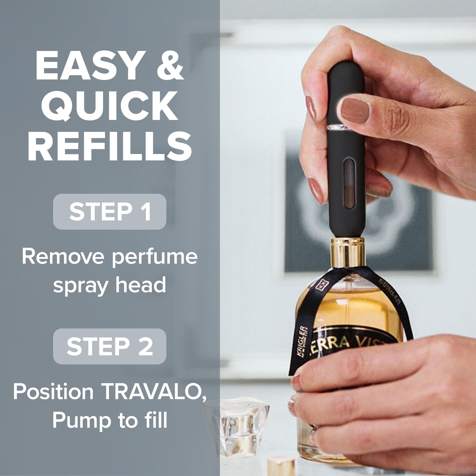 Travalo Classic HD glass-free design delivers durable travel reliability.