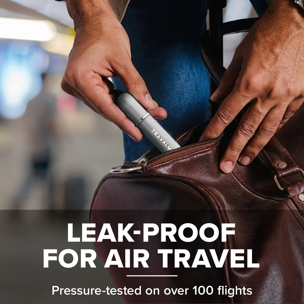 Travalo Classic HD glass-free design offers durable fragrance protection while traveling.
