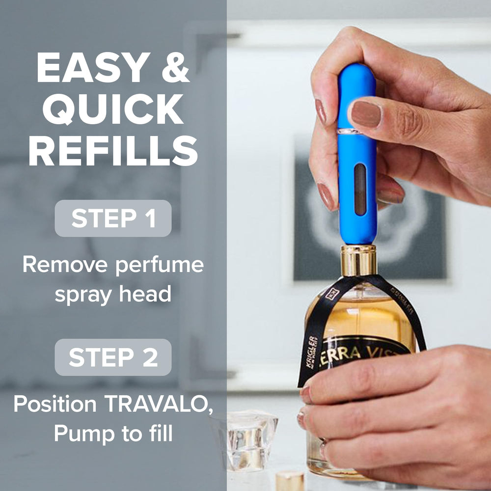 Travalo Classic HD pump action in use for quick mist delivery