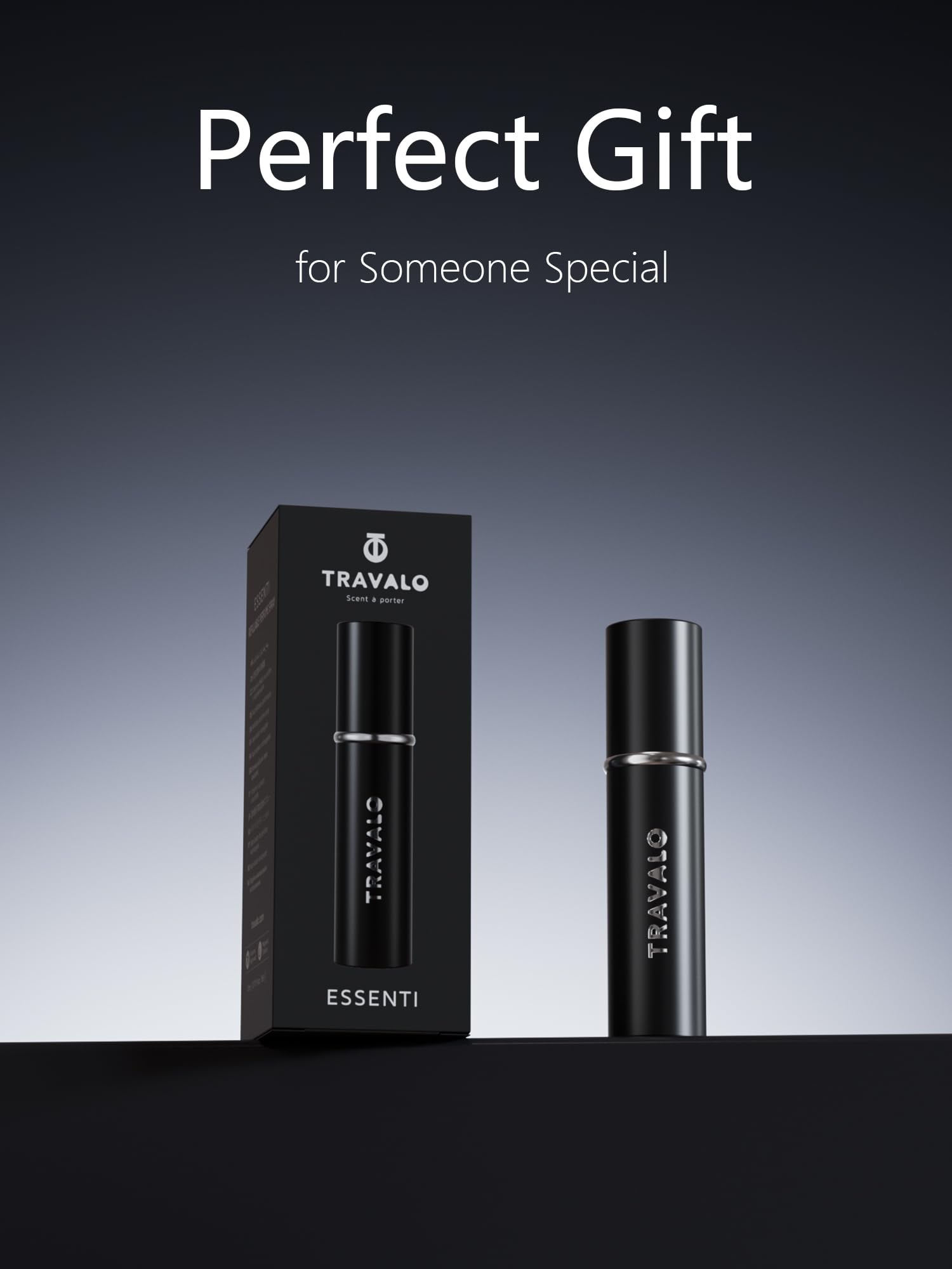 Travalo gift-ready-packaging image suggests a thoughtful present for travelers and fragrance lovers.