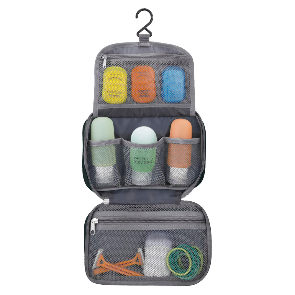 Travelon hanging swivel hook feature enabling hands-free access