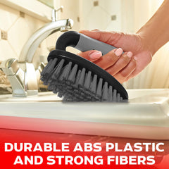 Trazon bathroom cleaning brushes set illustrates comprehensive tools for tub, sink, and tiles