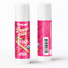 Treat Jumbo Lip Balm cruelty-free logo on clean packaging