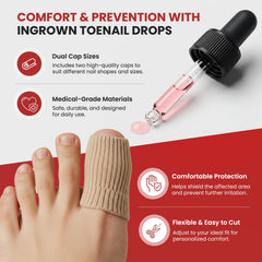 Treatonic applicator brush enabling precise at-home application of toenail drops
