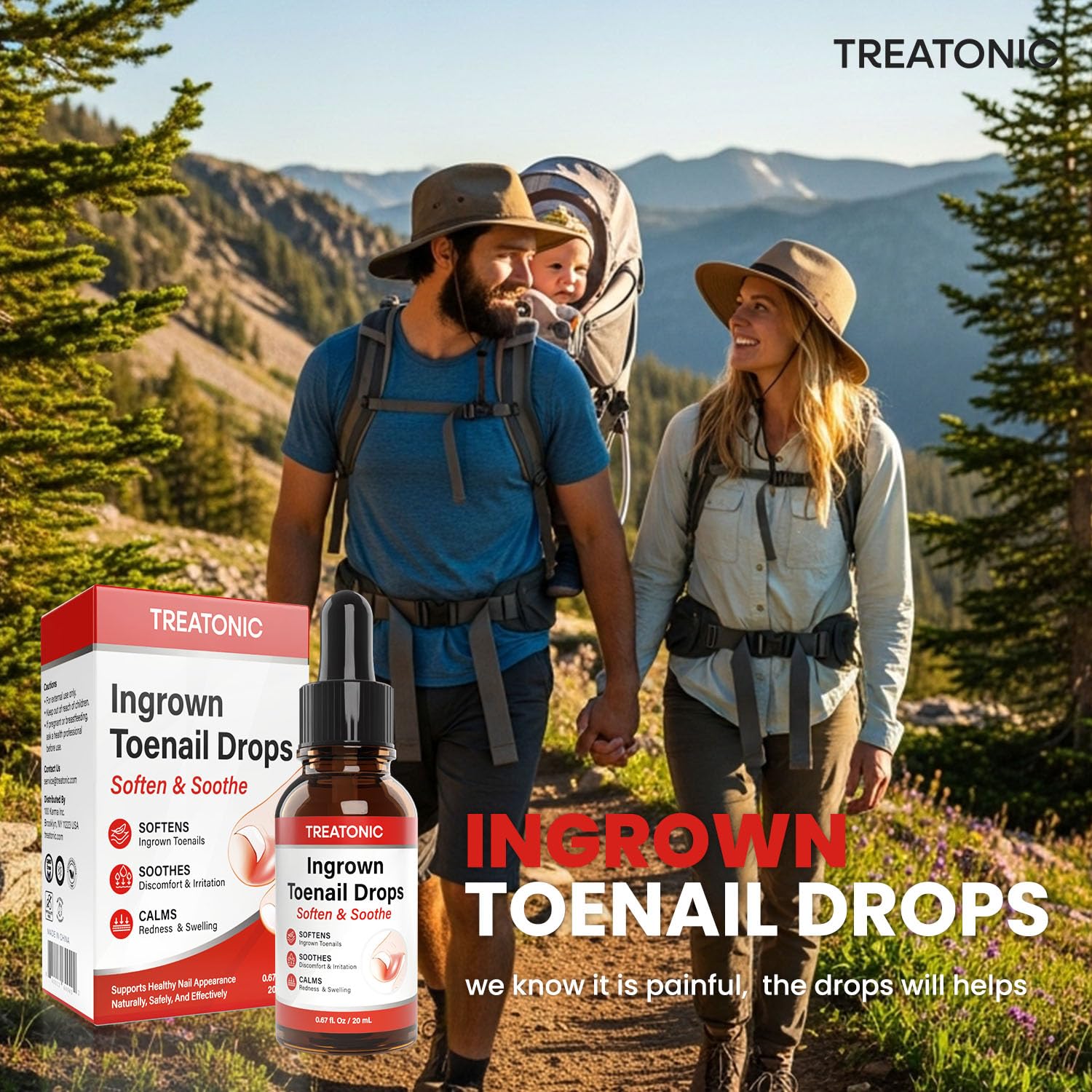 Treatonic foot-care-kit box showcasing comprehensive home treatment